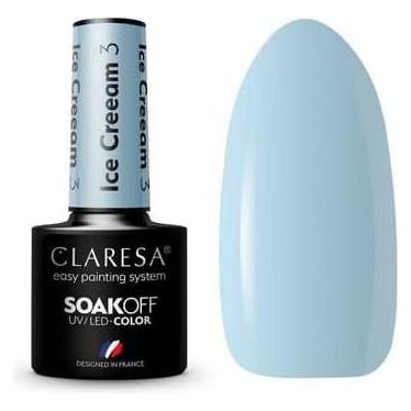 Claresa Eiscreme UV-Nagellack 5ml - 3er-Pack (Blau, UV-Gel Lack) (45169833)