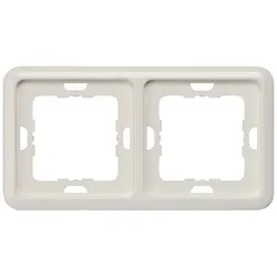 Siemens 5TG1772 DELTA profil silber Rahmen 2-fach, 151x80 mm