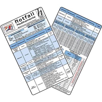 Notfallmedikamente Karten-Set 2025 - (2er Set), Gebundene Ausgabe von , Hawelka, Uwe, 978-3-86957-402-8