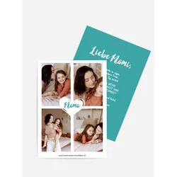 Grußkarten zum Muttertag selbst gestalten mit Spruch und Fotos im Onlinedesigner bei Meine-Kartenmanufaktur.de