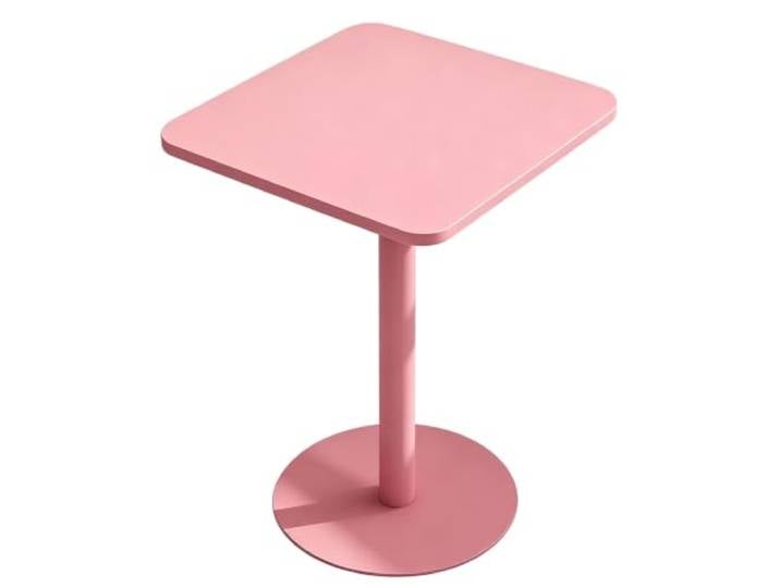 Kaffee-Bartisch, stabiler Hochtisch Bistro-Kaffeetisch Sofa-Beistelltische Quadratischer, platzsparender Pub-Tisch moderner Bistrotisch hohe Pub-Esszimmermöbel, Tisch Barthekenhöhe(Rosa,70x70x73cm)