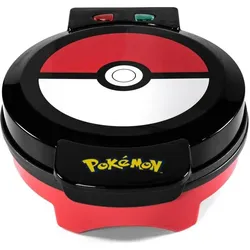 Uncanny Brands Pokemon Waffle Maker Pokeball, Waffeleisen, Weiss, Schwarz, Rot, Mehrfarbig