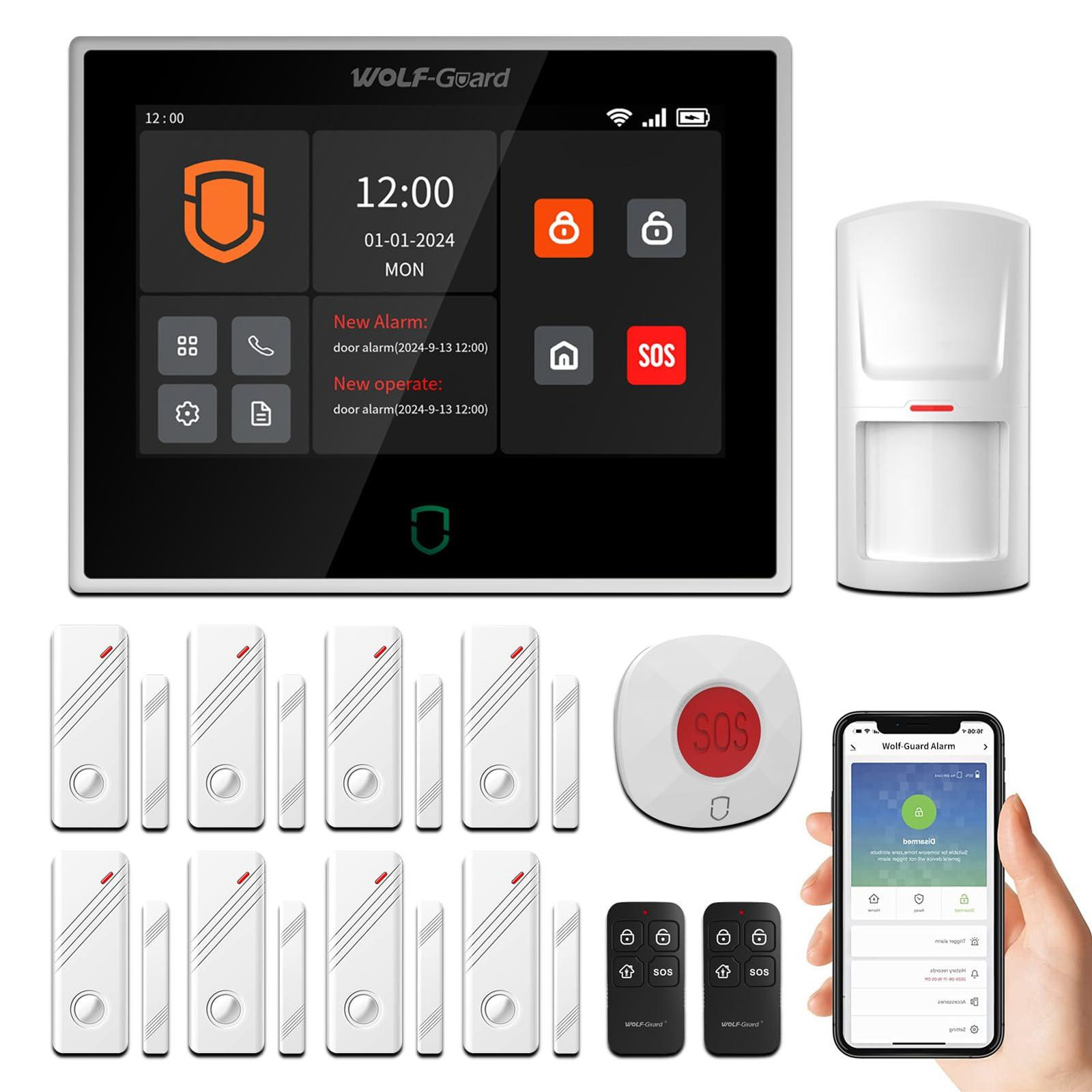 Selius Alarmsysteem voor thuis met 7 inch touchscreen