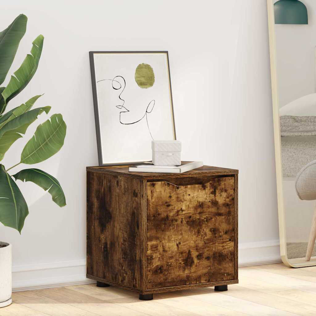 Lily Manor Freestanding Bathroom Cabinet Smoked Oak 44cm H X 40.5cm W X 40cm D