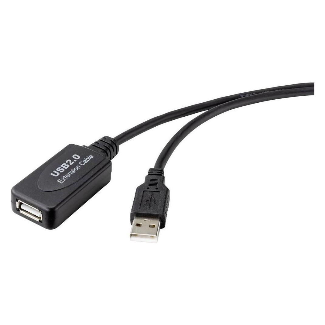 Renkforce USB A - USB A (20 m, USB 2.0, 0.50 W) (RF-4535088)