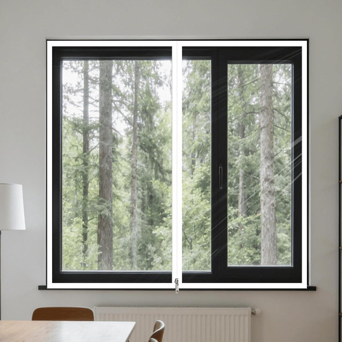 Transparante Raamisolatie Folie van Verdikt EVA-materiaal - 87 x 370 cm