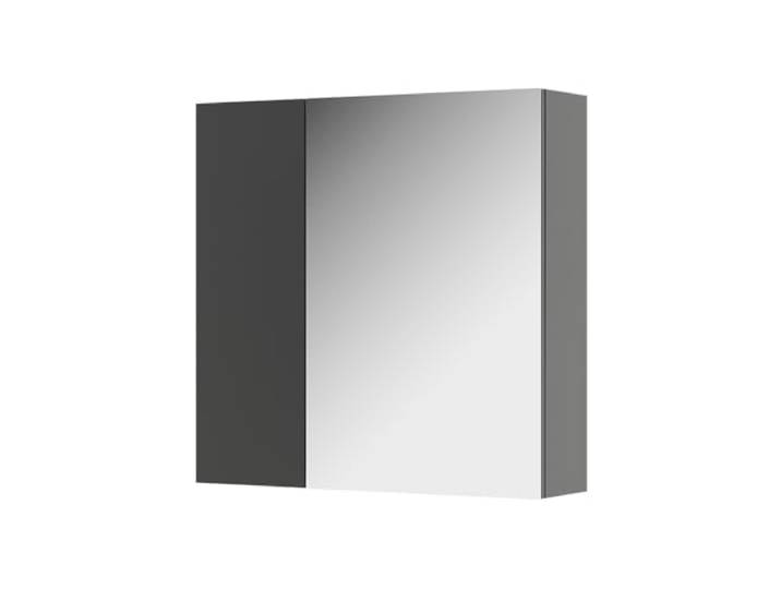 Vicco Badspiegelschrank Leopold , Anthrazit 60 x 59.2 cm 1 Tür · 4 Ablagefächer · Verdeckter Stauraum · Für Kosmetik & Pflegeprodukte · Über dem Waschbecken