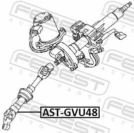Febest Lenkwelle Ast-Gvu48 Für Toyota