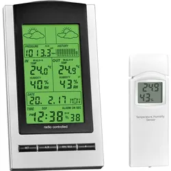 Eurochron Funk Wetterstation WH1173, Wetterstation, Grau
