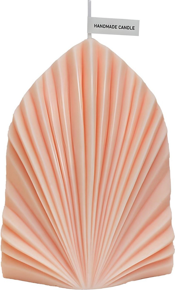 Aromatherapie kaars in de vorm van een palmblad - Vies Roze - Decoratieve figuurkaars