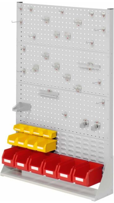 Kappes Stellwand RasterPlan Gr. 4 einseitig RAL 7035 mit Ausstattung 2 (7004.01.1113)