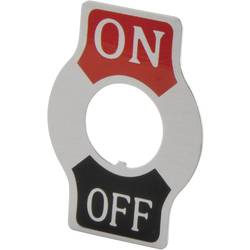 TRU COMPONENTS 1587661 TC-Indicator Plate ON/OFF Bezeichnungsschild Aufdruck-Motiv OFF/ON 1 St.
