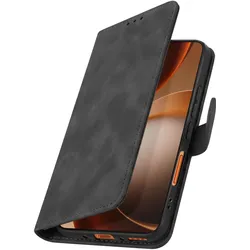 Avizar Brieftaschenhülle für Oppo Find X9 Ultra Wildlederoptik mit Ständer (Oppo Find X9 Ultra), Smartphone Hülle, Schwarz