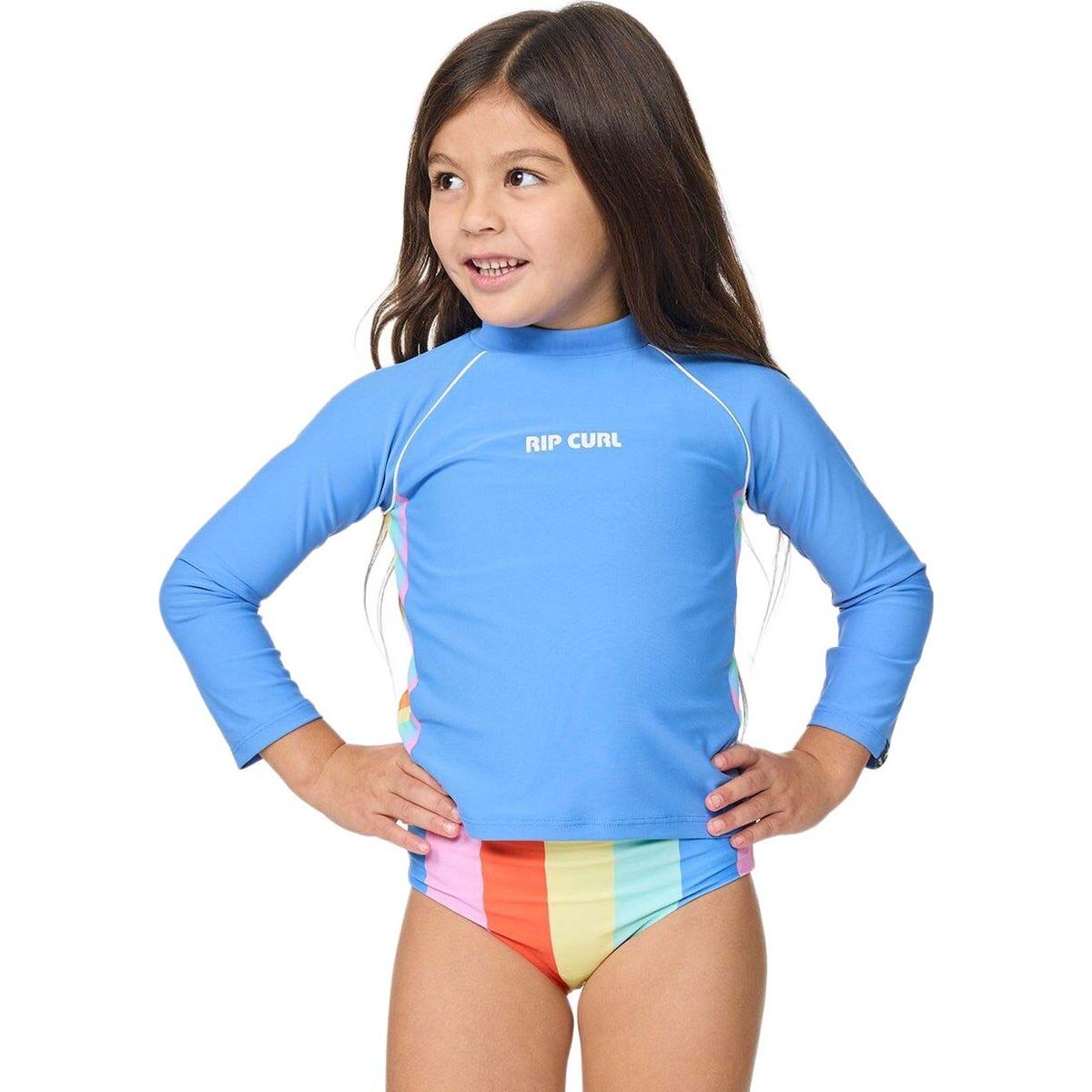 RipCurl Sunshine Revival Rashie-girl cornflower blue (2404) 45689 13YJRV-2404-1-2