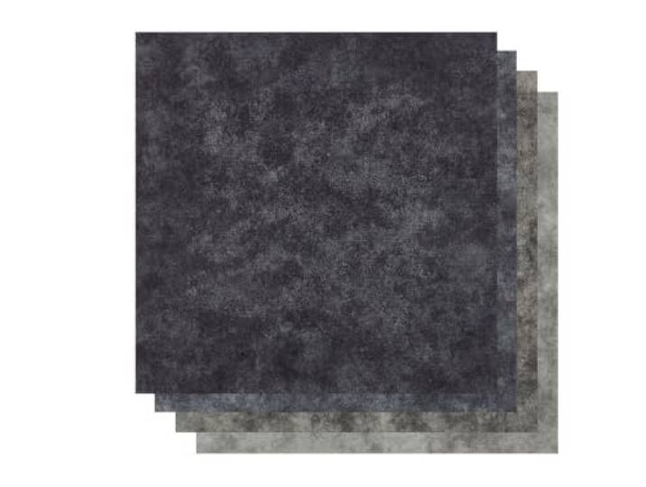 andiamo Teppichfliesen, Klebefliesen, 40x40 cm, 4 m², Anthrazit Marmor