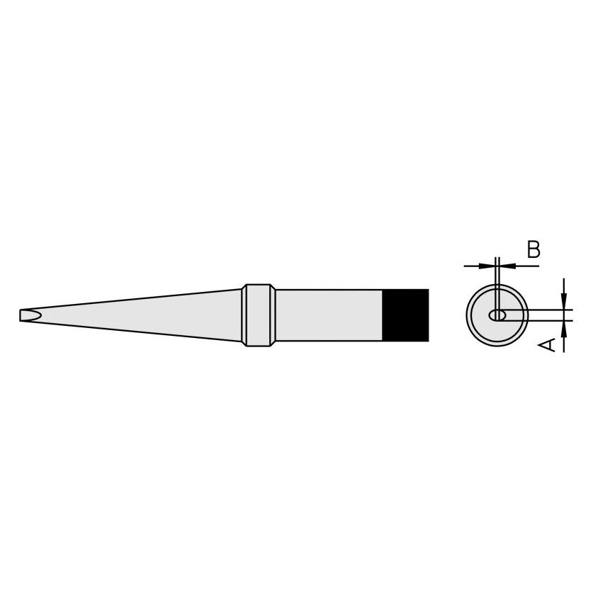 Weller Erem Lötspitze PT-L7 meisselförmig lang, 2 x 1 mm, 370 °C (Lötspitze) (4PTL7-1)