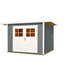 Weka Gartenhaus 179 - 28 mm-Gartenhaus 179 Gr. 1 (235 x 209 cm)-grau - 50 % Rabatt auf Dacheindeckung