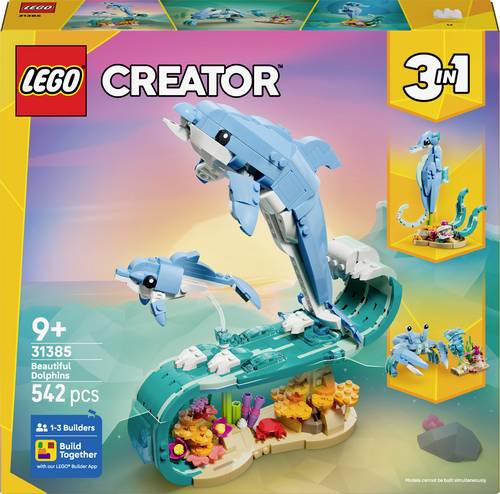 31385 LEGO CREATOR 3-in-1-Set Meerestiere: Wunderschöne Delfine (31385)