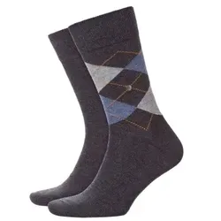 Burlington 2P Everyday Mix Cotton Sock Grau Gr 40/46 Herren