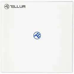 Tellur Smart WiFi switch, SS1N 1 port 1800W 10A, Smart Home Hub, Weiss