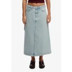 Superdry für Damen. W7210406A Blauer Denim Cargo Maxi Rock (M), Lässig, Baumwolle