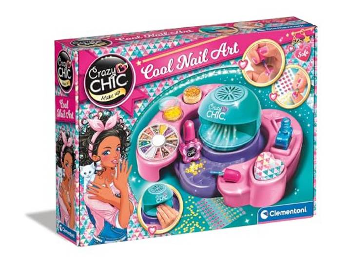 Clementoni Crazy Chic Cool Nail Art - DIY Nageldesign-Set für Kinder