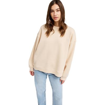 Sweatshirt ROXY "Please Please", Damen, Gr. XL, beige (parchment), Obermaterial: 55% Baumwolle, 25% Baumwolle, 20% Polyester., Sweatshirts Sweatshirt