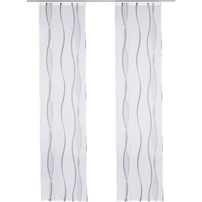OTTO home "Dimona, Klettschiene, transparent, 2er-Set, Wellen" Klettschiene 2 Stk. tlg. 2-er Set, Fertiggardine, mit Befestigungszubehör, Wellen