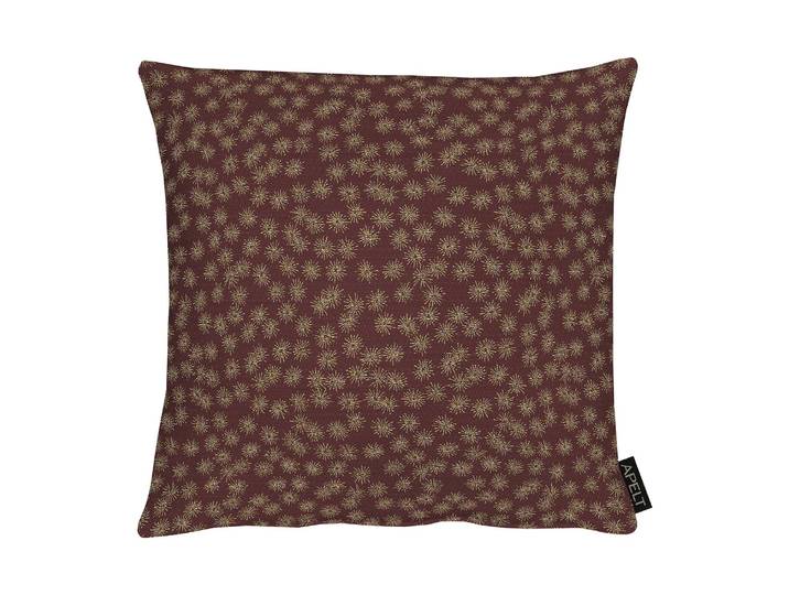 Coussin 1501 Rouge/Rouge/Doré 39 x 39cm Tissu mélangé