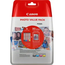 Canon CLI-571 (0386C009) - Tintenpatrone, black + color (schwarz + farbe)