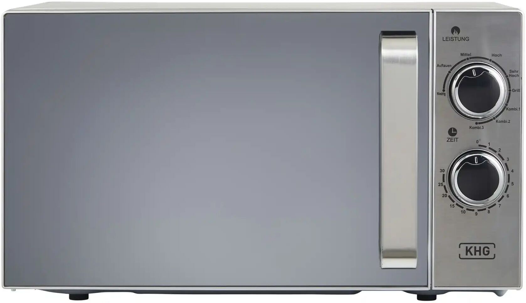 KHG Mikrowelle  MW-20.1GSS ¦ silber ¦ Kunststoff,Glas,Metall ¦ Maße (cm): B:
