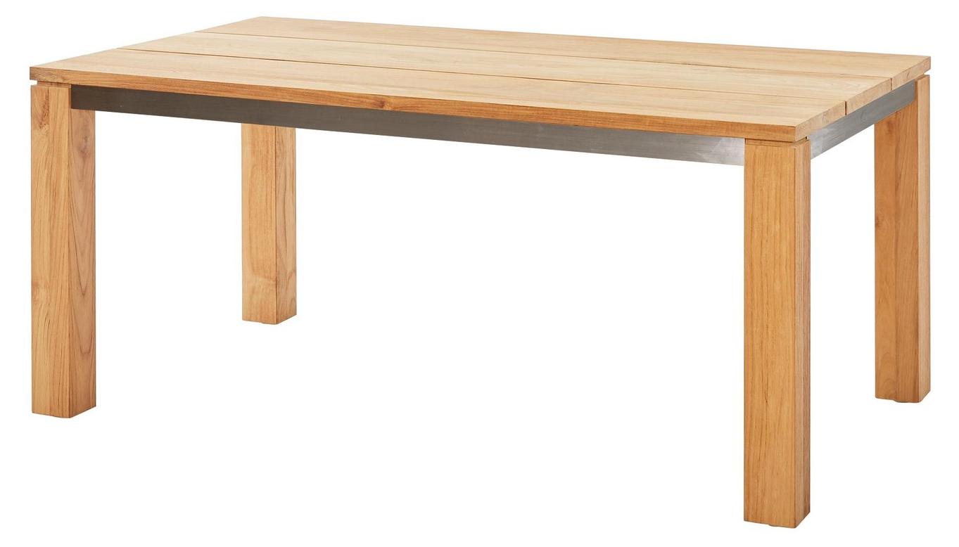 Diamond Garden Nizza Tisch 3 Planken/Recycled Teak Natur 170x95 - 220x100 cm