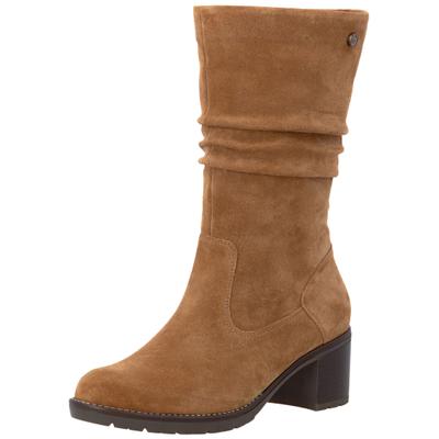 Stiefel REMONTE "Remonte Stiefel Veloursleder", Damen, Gr. 40, braun (hellbraun), Veloursleder, Schuhe Stiefel