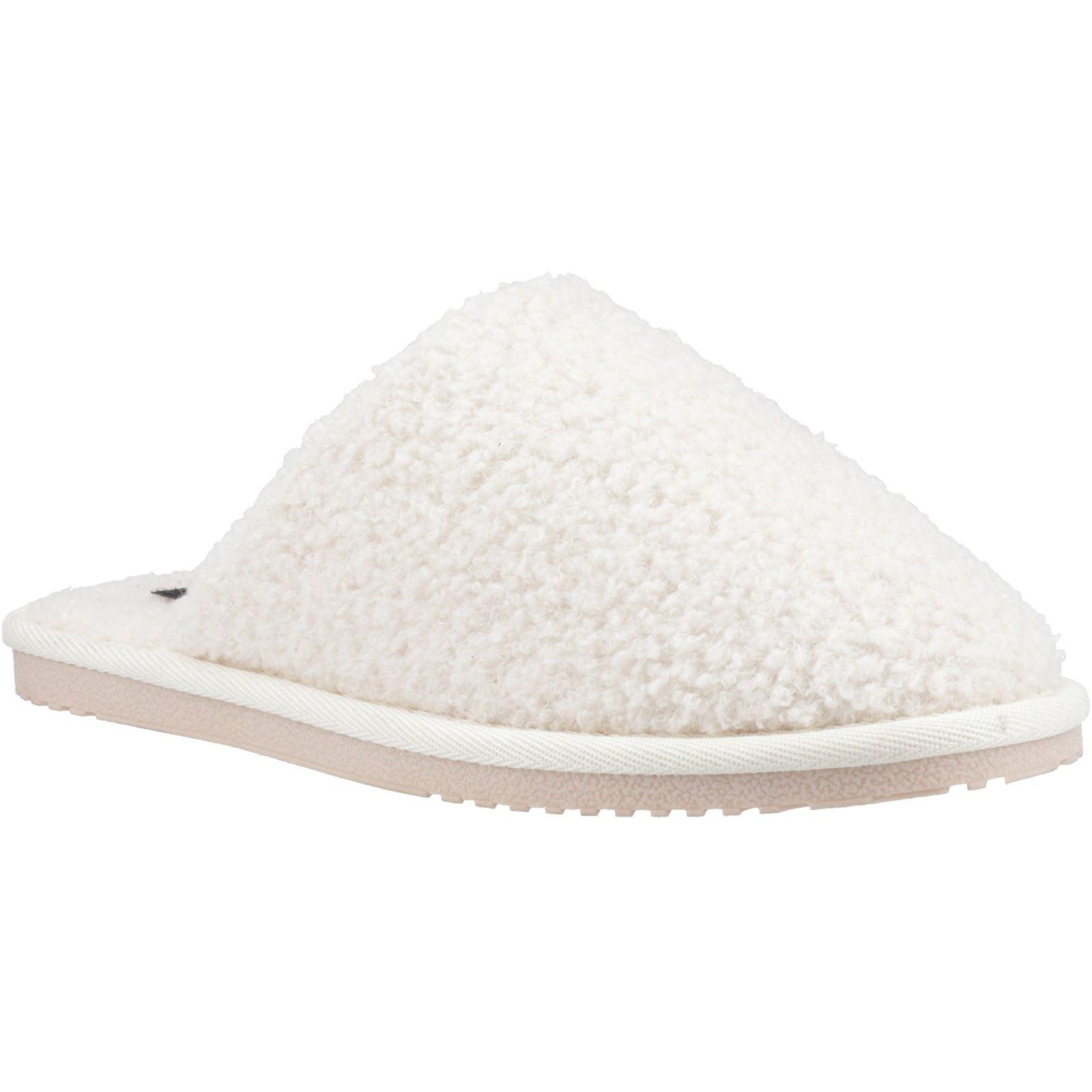 Hush Puppies Joanna Textil Damen Creme Hausschuhe