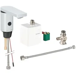 Geberit Typ 186 Infrarot-Waschtischarmatur 116366211 Generator, mit Untertischmischer, hochglanz-verchromt