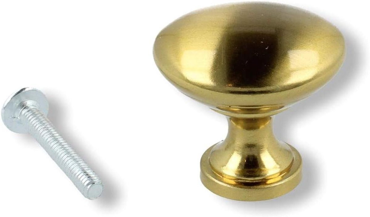 Meubelknop Ladekastgreep Vintage Stijl Goud Geborsteld Hoogte: 29 mm