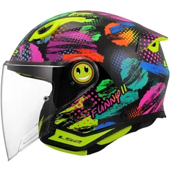 LS2, Motorradhelm, OF622 FUNNY II JOY Kinder Jethelm (S)