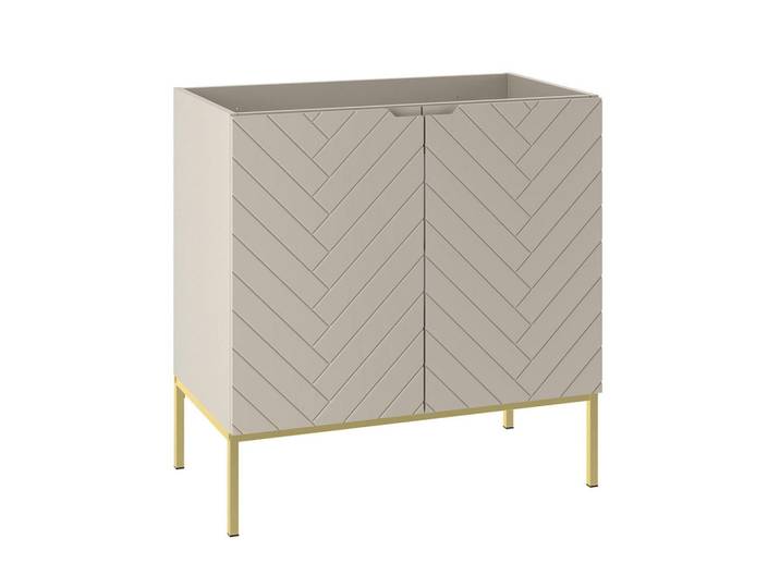 Petits-meubles Waschtischunterschrank 80cm Daria Kaschmir, Holzwerkstoff, 80x82x45.8 cm, Badezimmer, Badezimmerschränke, Badezimmer-Unterschränke