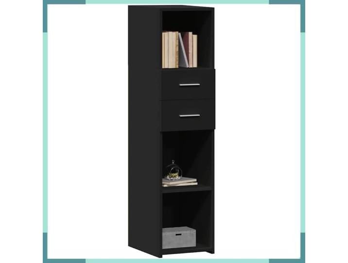 Buffet haut - 846153 - Noir - Bois d'ingénierie - 30 x 42 5 x 124 cm