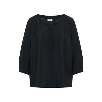 Carmenbluse CECIL, Damen, Gr. XXL (46), schwarz (palm breeze grün), Web, Obermaterial: 86% Viskose, 14% Nylon, unifarben, hüftbedeckend, Carmenausschnitt, Blusen, Sommerbluse, Viskosemix, Carmenausschnitt