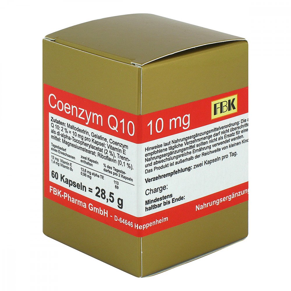 FBK-Pharma GmbH Coenzym Q10 10 mg Kapseln 14058167