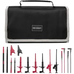 Voltcraft, Messleitung, MLSet-100 Messleitungs-Set Steckanschluss 4 mm Krokoklemmen, Prüfspitz