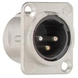 Gira XLR Flanschstecker 3-Pol 003700