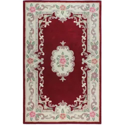 WOLLTEPPICH BEAULY, klassisch, Rot-Beige, 150 x 240 cm