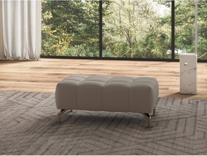 sit&more Hocker Cool, mit silberfarbenen Füßen
