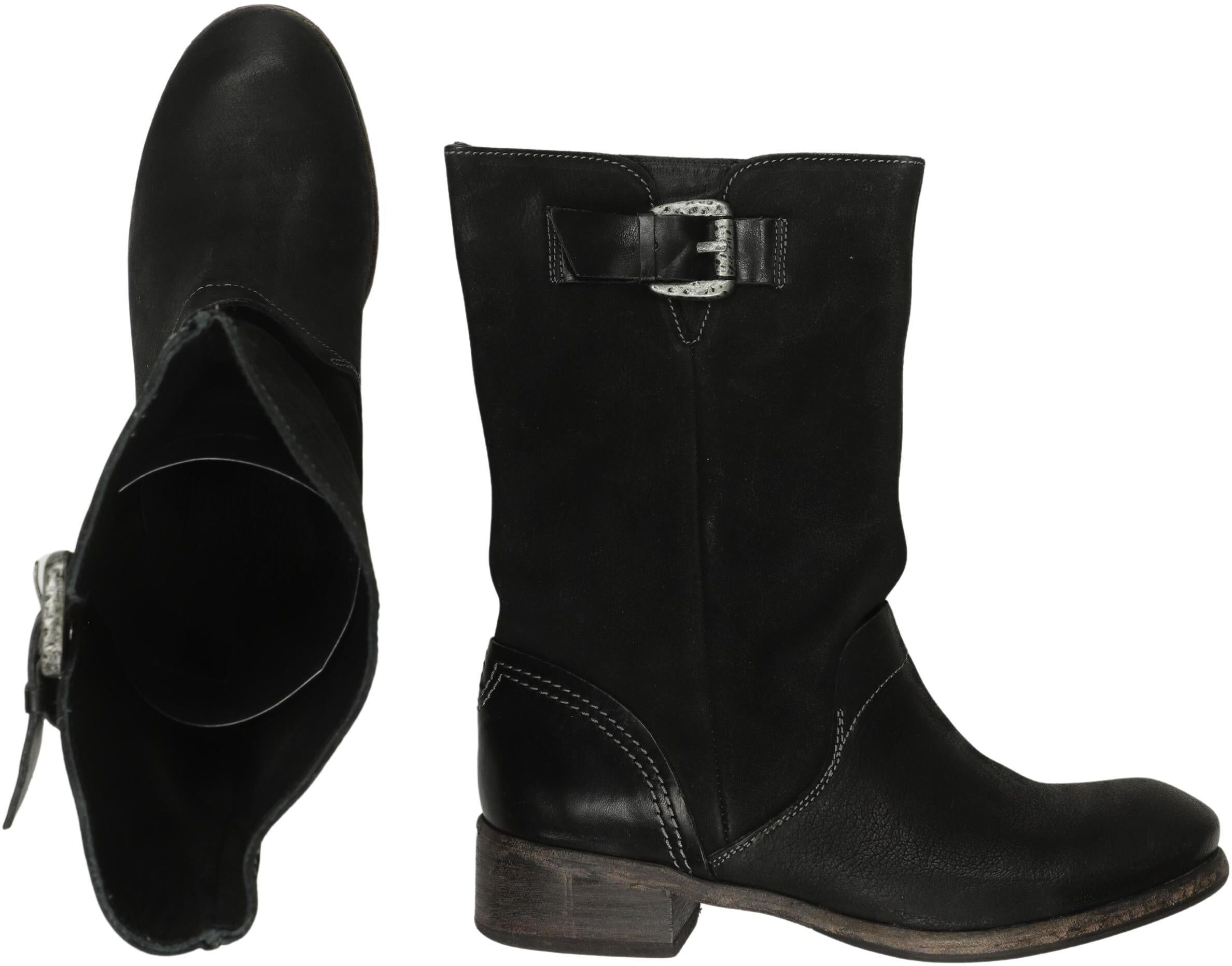 Catarina Martins Damen Stiefel, Schwarz, Gr. EU 40, kein / Etikett - Second Hand
