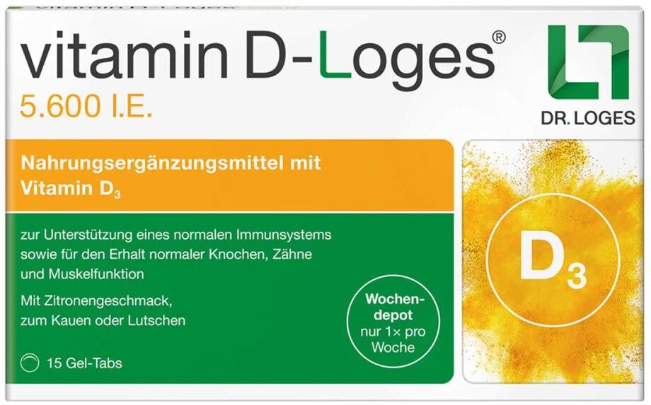 vitaminD-loges Vitamin D-Loges 5.600 I.E - Wochendepot
