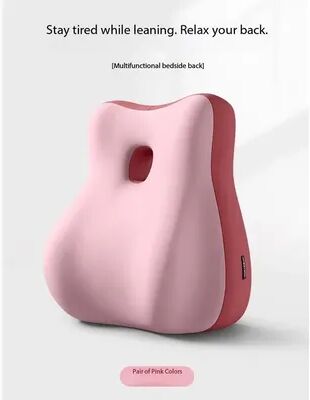 Handpicked Choices Ergonomic Memory Foam Support Pillow For Couples Comfort And Posture Relief pink Grey