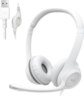Logitech USB Headset H390 weiß