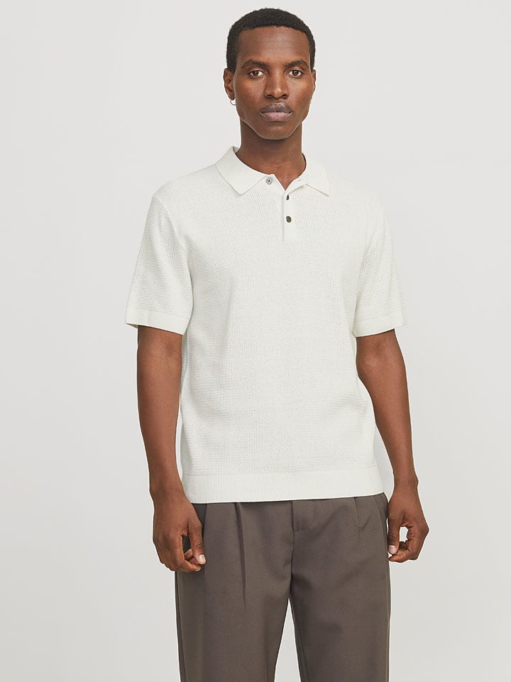 Jack & Jones Poloshirt "Cooper" in Creme - XL